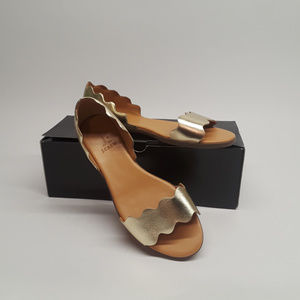 J Crew Peep Toe Flats Size 7.5
